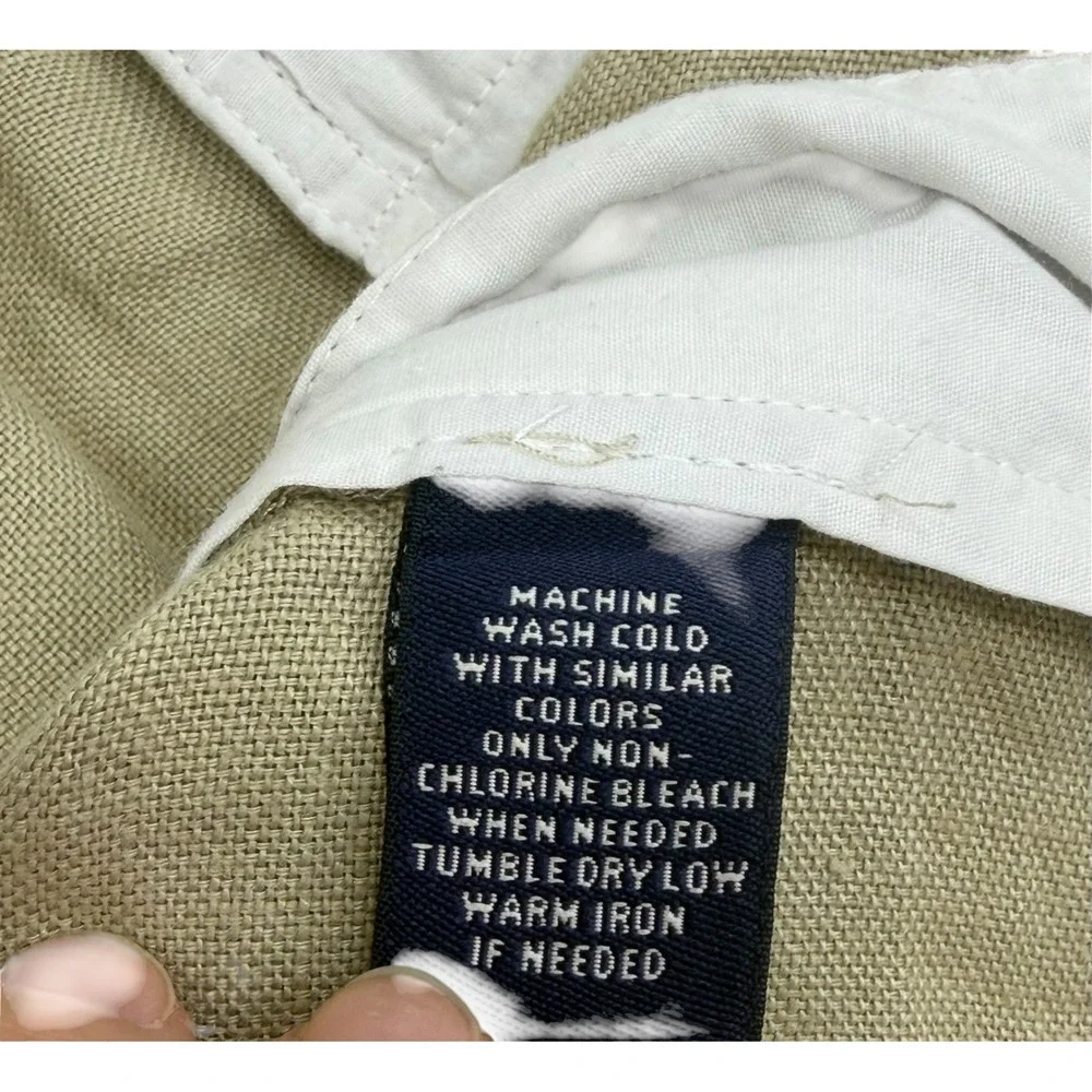 Daniel Cremieux Mens Classics Biarritz Pants 100% Linen Tan 36x30 Beachy Costal